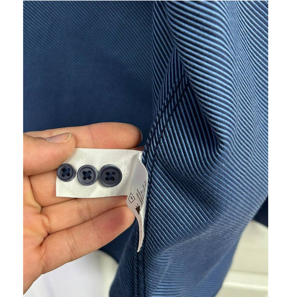 Blue Striped Dress Shirt - Picture 3 of 4